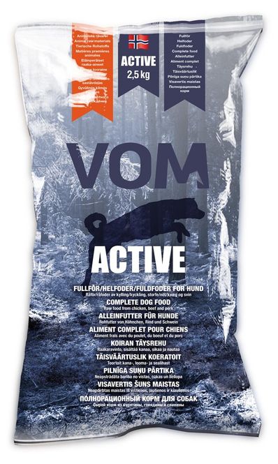 Hovedbilde VOM ACTIVE fullfôr kjøttboller pose 2,5 kg (abonnement)