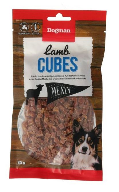 Hovedbilde Dogman Lamb cubes 80g (abonnement)