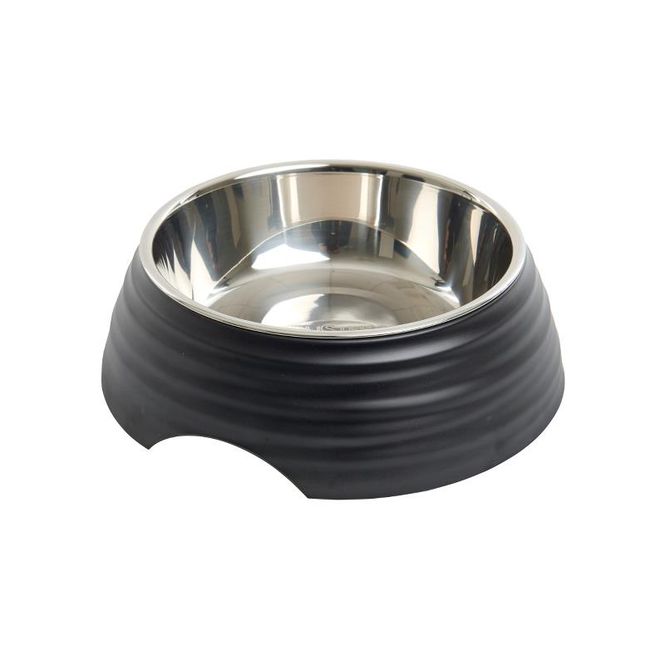 Hovedbilde BUSTER frosted ripple skål svart